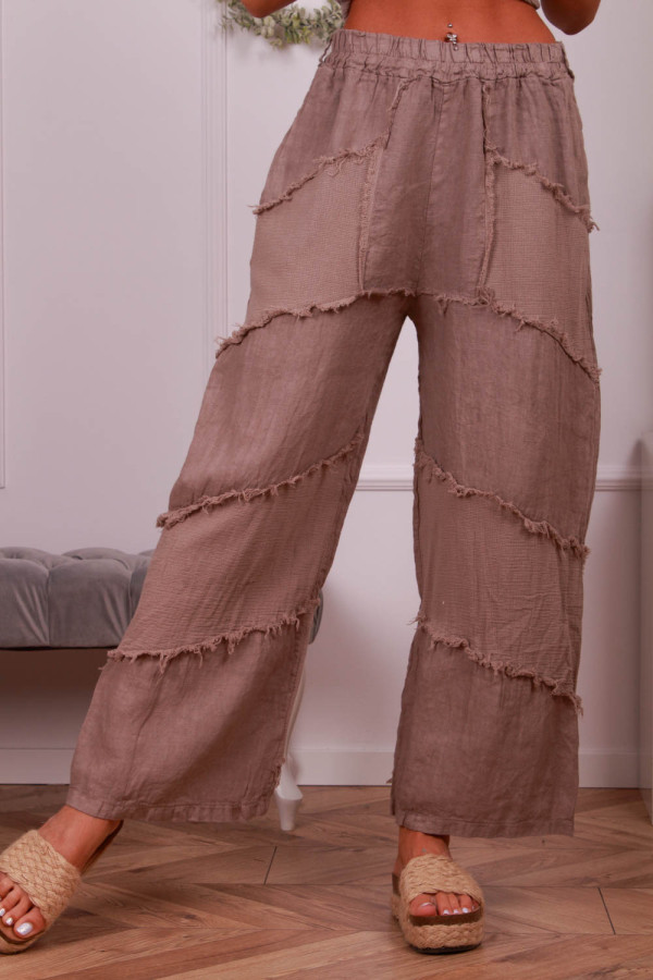 Lniane spodnie z dodatkiem bawełny 3