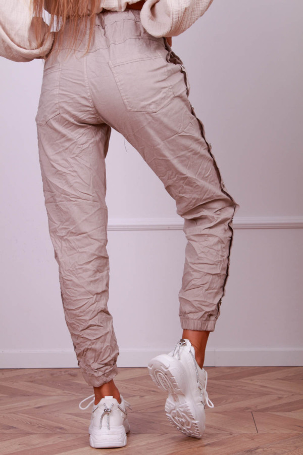 Spodnie z wiskozy z guzikami 2