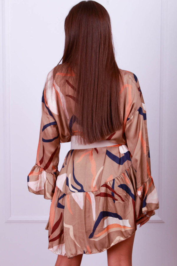 Wiskozowa sukienka z printem 2